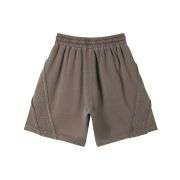 Vintage Washed Raw Seam Loose Fit Heavyweight Casual Streetwear Shorts