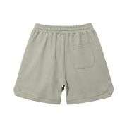 Loose Fit Twill Weave Drawstring Elastic Waist Casual Shorts