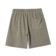Vintage Washed Distressed Ripped Elastic Waist Casual Shorts