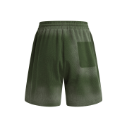 Spray-Painted Washed Waffle Knit Loose Elastic Waist Streetwear Shorts
