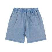 Vintage Washed Cotton Loose Fit Elastic Waist Casual Shorts