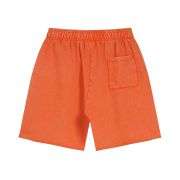 Heavyweight Wax-Washed Loose Elastic Waist Streetwear Shorts