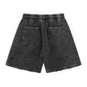 Street Washed Distressed Ripped Loose Fit Cotton Casual Shorts