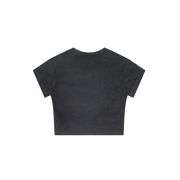 High-Stretch Slim-Fit Crew Neck Crop Tee