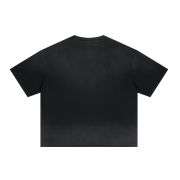 Monkey Wash Gradient Boxy Raw Hem Short Sleeve Tee