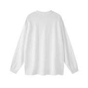Vintage Washed Loose Fit Crew Neck Long Sleeve Tee