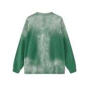 Vintage Washed Gradient Streetwear Crew Neck Long Sleeve Tee