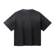 Vintage Washed Ripped Heavyweight Cotton Short Sleeve Tee