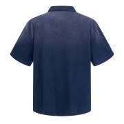 Retro Distressed Cotton Vintage Wash Polo T-Shirt