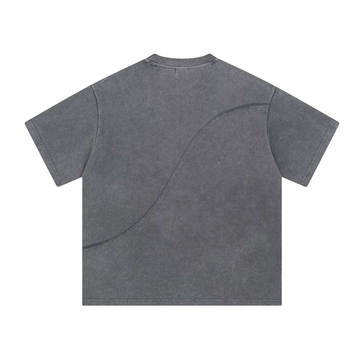 Vintage Washed Cotton Crew Neck Short Sleeve T-Shirt