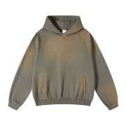 Vintage spray washed hoodie with oversized casual fit