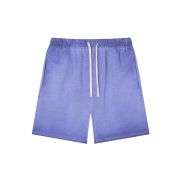 Vintage Gradient Wash Loose Fit Cotton Casual Shorts