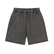 Vintage Washed Cotton Loose Fit Elastic Waist Casual Shorts
