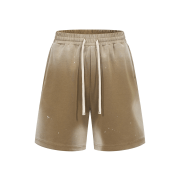 Soft Cotton Loose Fit Spray-Painted Gradient Casual Streetwear Shorts