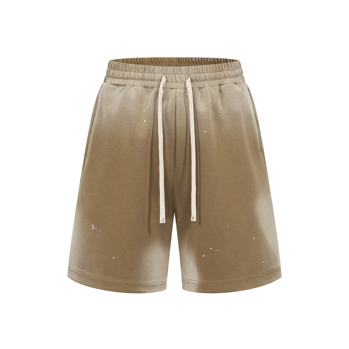 Soft Cotton Loose Fit Spray-Painted Gradient Casual Streetwear Shorts