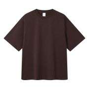 Cotton Breathable Split Hem Crew Neck Casual Short Sleeve Tee