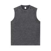 Men’s Vintage Washed Crew Neck Raglan Tank Top