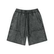 Men’s Washed Faded Cargo-Inspired Loose Casual Shorts