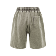 Vintage Snow Washed Cotton Loose Casual Shorts