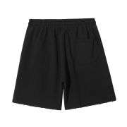 Vintage Washed Distressed Ripped Elastic Waist Casual Shorts