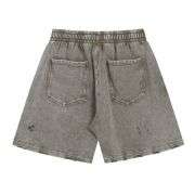 Street Washed Distressed Ripped Loose Fit Cotton Casual Shorts