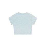 High-Stretch Slim-Fit Crew Neck Crop Tee