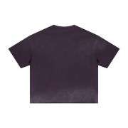 Monkey Wash Gradient Boxy Raw Hem Short Sleeve Tee
