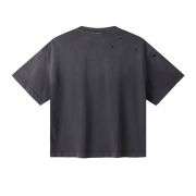 Vintage Washed Ripped Heavyweight Cotton Short Sleeve Tee