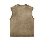 Men’s Vintage Washed Raw Edge Tank Top