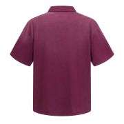 Retro Distressed Cotton Vintage Wash Polo T-Shirt