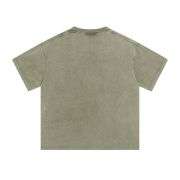Vintage Washed Cotton Crew Neck Short Sleeve T-Shirt