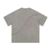 Vintage Washed Cotton Crew Neck Short Sleeve T-Shirt