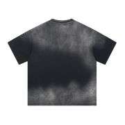 Vintage Washed Cotton Crew Neck Oversized T-Shirt