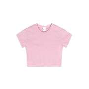 High-Stretch Slim-Fit Crew Neck Crop Tee