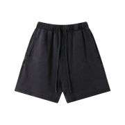 Loose Fit Twill Weave Drawstring Elastic Waist Casual Shorts