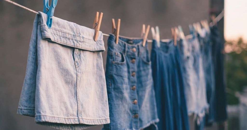 Premium denim skirt with stable color appearance and high-quality finishing for fashion brands