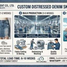 Modern apparel manufacturing facility with integrated fabric development and production