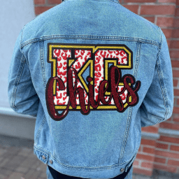 Sustainable laser distressing technology creating precise denim patterns and surface effects