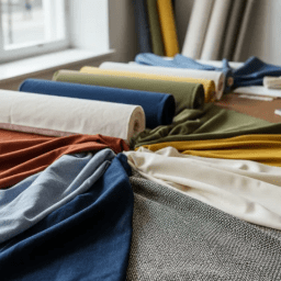 Cotton knit fabric sample demonstrating different GSM levels for T-shirt production