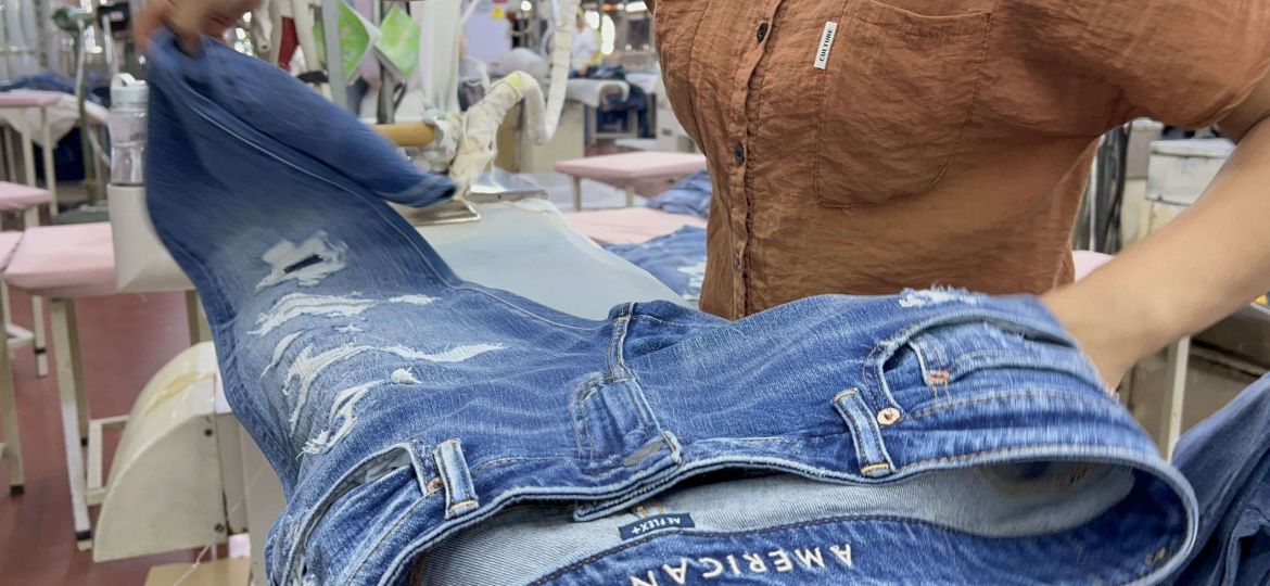 denim jeans OEM ODM factory production quality inspection bulk manufacturing process Newasia Garment