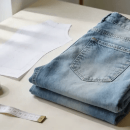Fashion brand planning board showing denim business development strategy and product roadmap