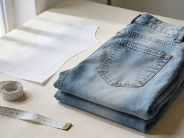 Fashion brand planning board showing denim business development strategy and product roadmap