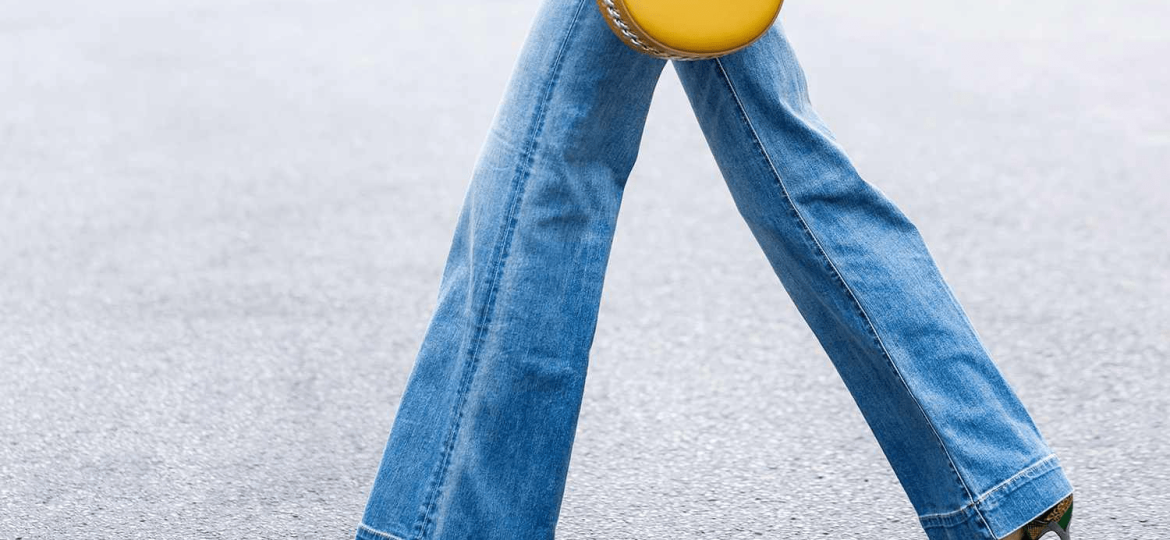 Bell bottom jeans fashion trend analysis showing retro denim style revival in modern market