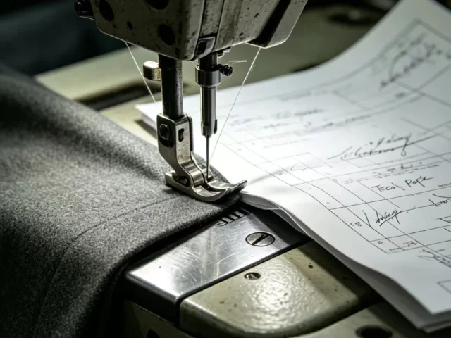 reinforced stitching detail on garment seam durable sewing craftsmanship