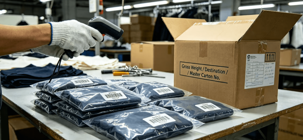 Apparel quality control inspection checking garment measurements, fabric and finishing