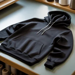 Premium oversized luxury hoodie with heavyweight cotton fleece and relaxed fit
