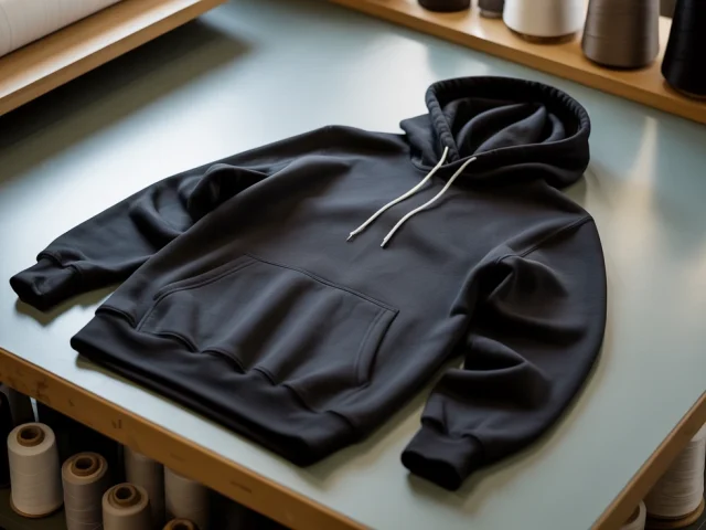 Premium oversized luxury hoodie with heavyweight cotton fleece and relaxed fit