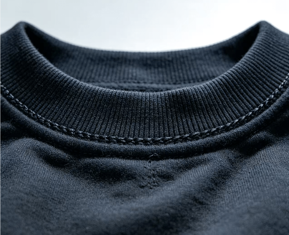 Heavyweight brushed cotton fleece fabric with soft interior texture