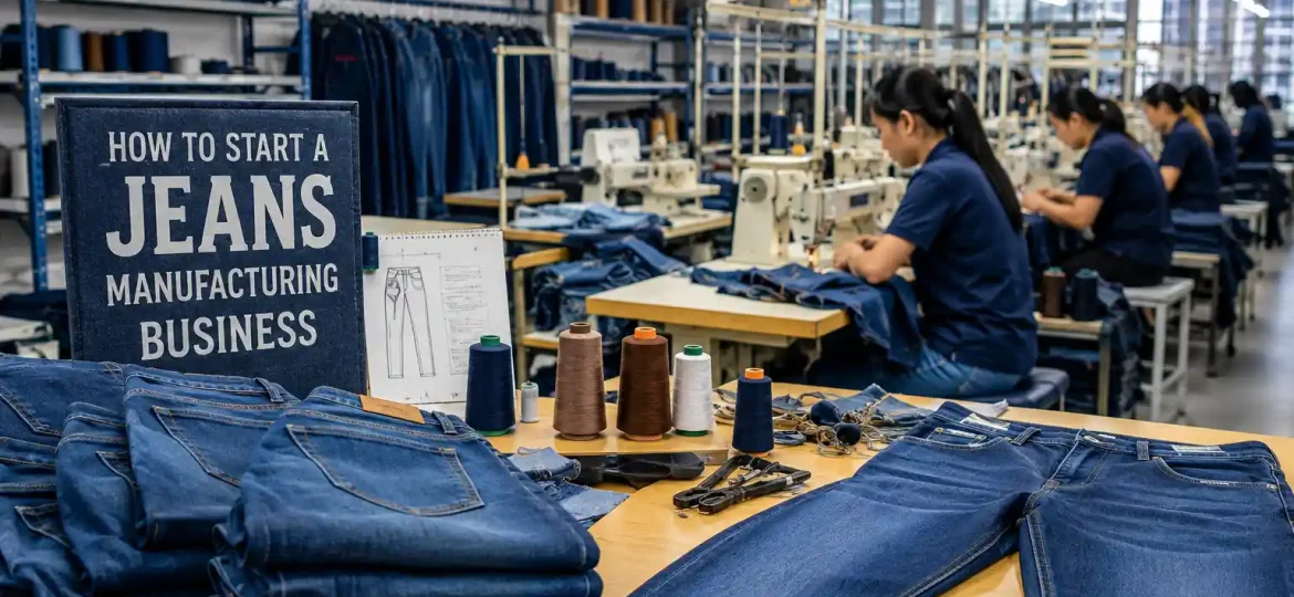 Custom jeans manufacturing business with OEM denim factory suppor