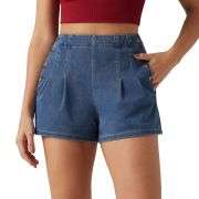 High Waisted 3-Inch Casual Denim Shorts